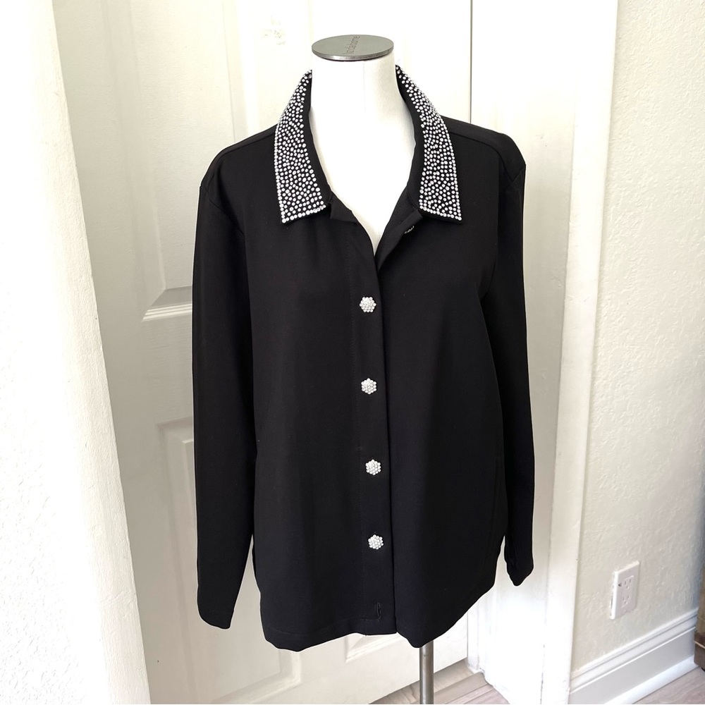 Slim factor by investments Blazer with crystals NWT size XL